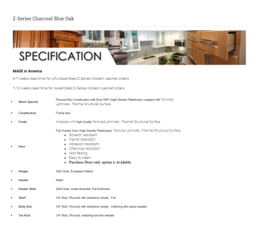 Z-Series Charcoal Blue Oak